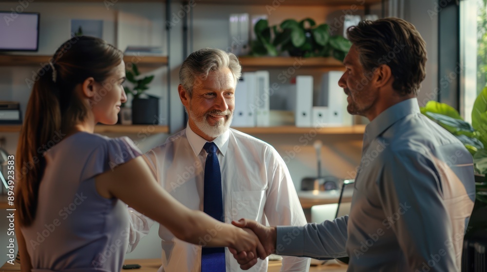 Fototapeta premium The Business Handshake Agreement