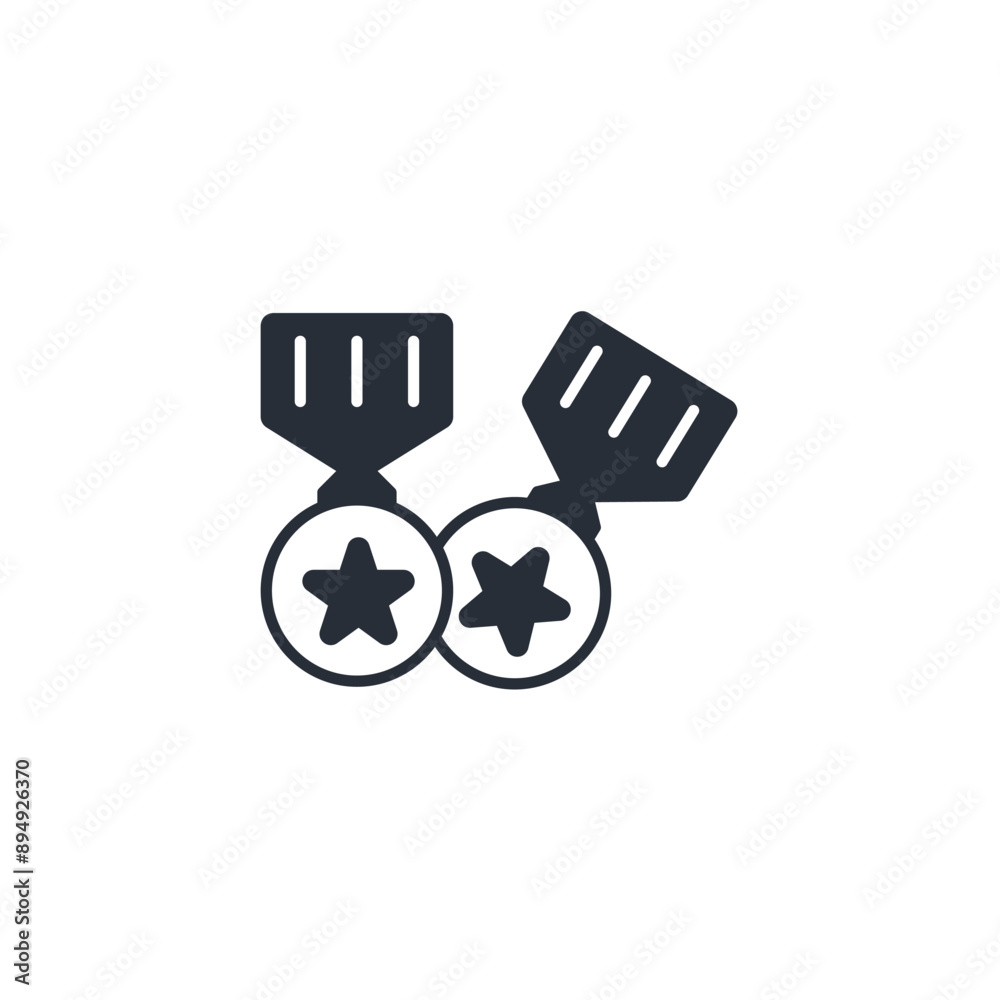 Medal icon. vector.Editable stroke.linear style sign for use web design,logo.Symbol illustration. Medal icon. vector.Editable stroke.linear style sign for use web design,logo.Symbol illustration.