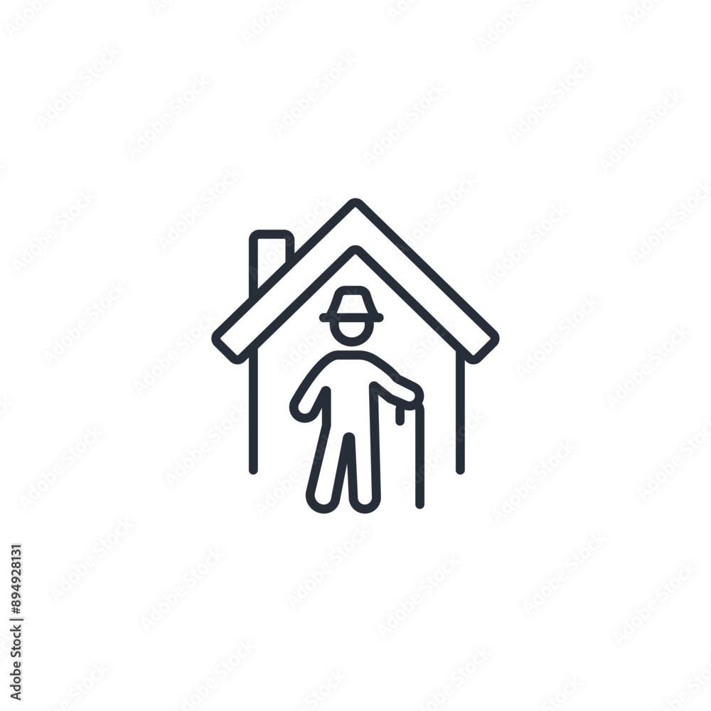 Veterans icon. vector.Editable stroke.linear style sign for use web design,logo.Symbol illustration. Veterans icon. vector.Editable stroke.linear style sign for use web design,logo.Symbol illustration.