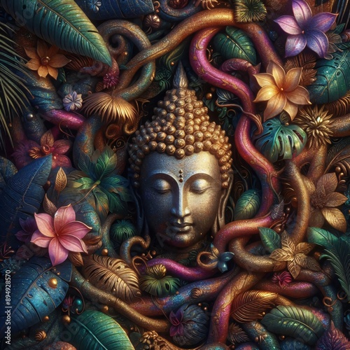 Wallpaper Mural sparkling and flashy luxury festival mask Torontodigital.ca