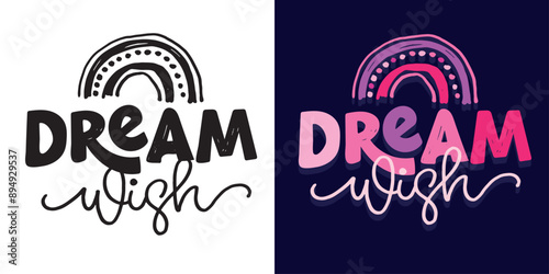 Trendy hand drawn doodle lettering quote. Lettering for t-shirt design, mug print, bag print, clothes fashion. 100% hand drawn vector image.