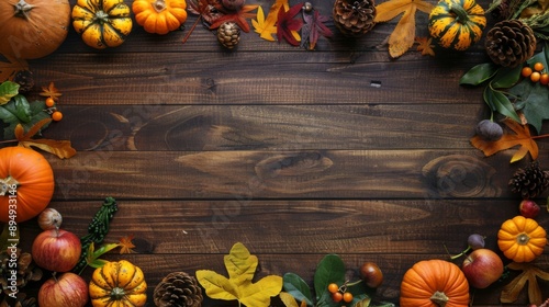 Happy Thanksgiving background illustration generated by ai