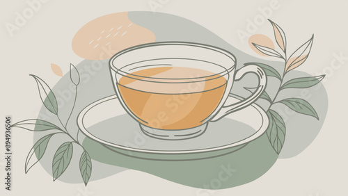 Vector de taza de té