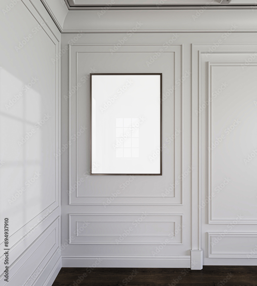 Classic White Interior Frame Mockup Modern Furniture Classic White Interior Frame Mockup Modern Furniture