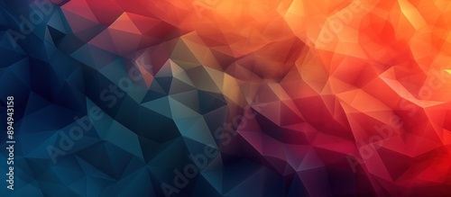 Abstract Geometric Background with Red and Blue Tones
