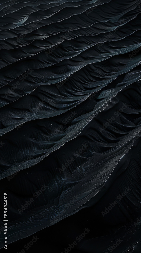Obraz premium Moonlight Sonata: A Landscape Painted in Dark, Flowing Tones