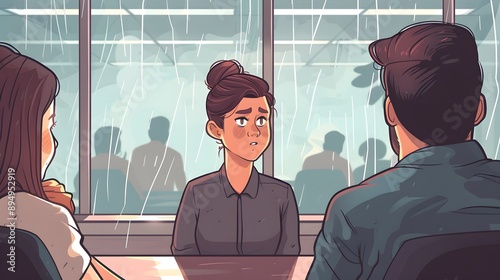 The Uncomfortable Silence: An Office Worker's Struggle in a Stifling Meeting
