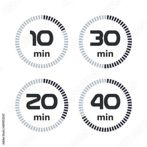 Photography Digital timer set for 10 , 20 , 30 , 40 minutes
