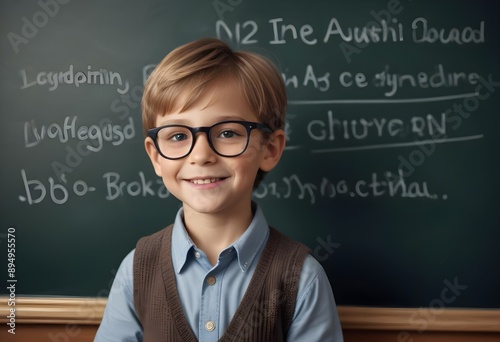 student in classroom