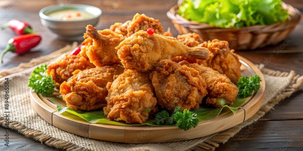 Ayam goreng kremes is crispy fried chicken that very tasty and delicious AI-Created Content Ayam goreng kremes is crispy fried chicken that very tasty and delicious AI-Created Content