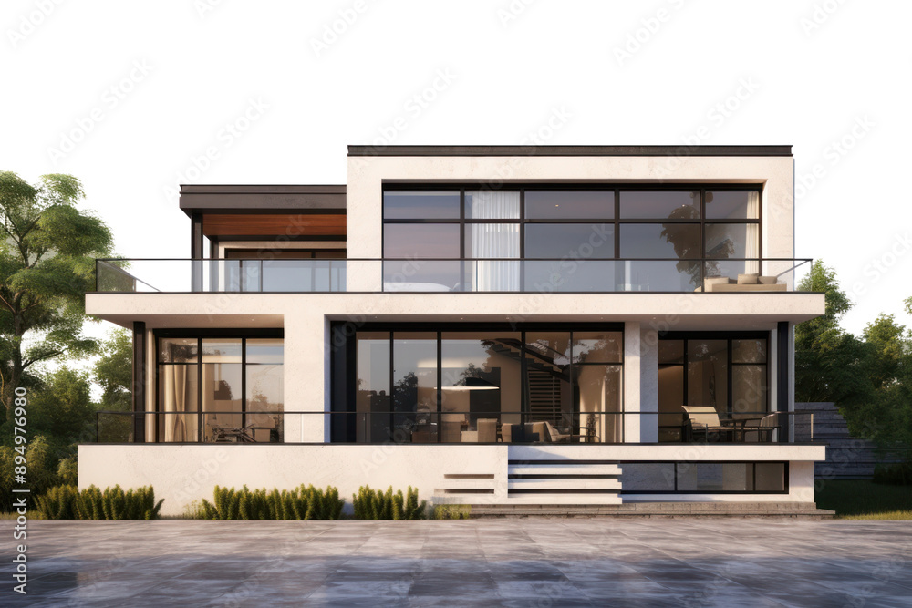 PNG Modern luxury home exterior design PNG Modern luxury home exterior design