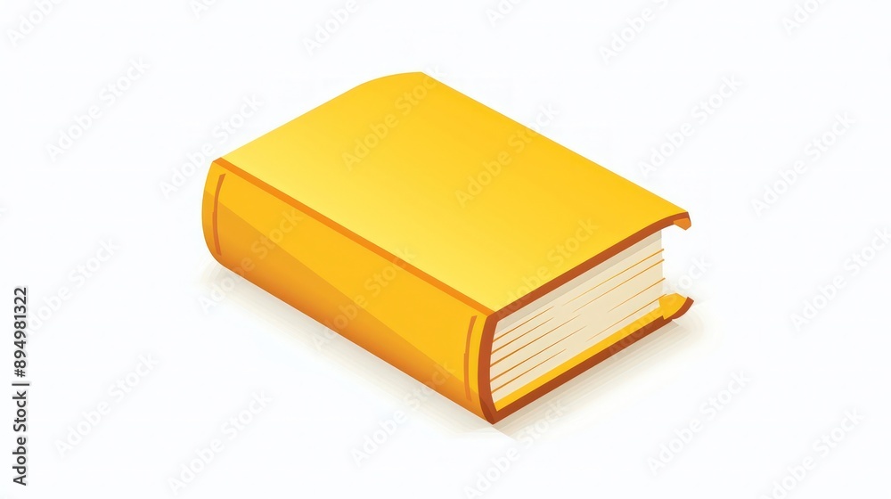 Education symbols in a yellow book icon set, elegant minimalist vector on white. Education symbols in a yellow book icon set, elegant minimalist vector on white.