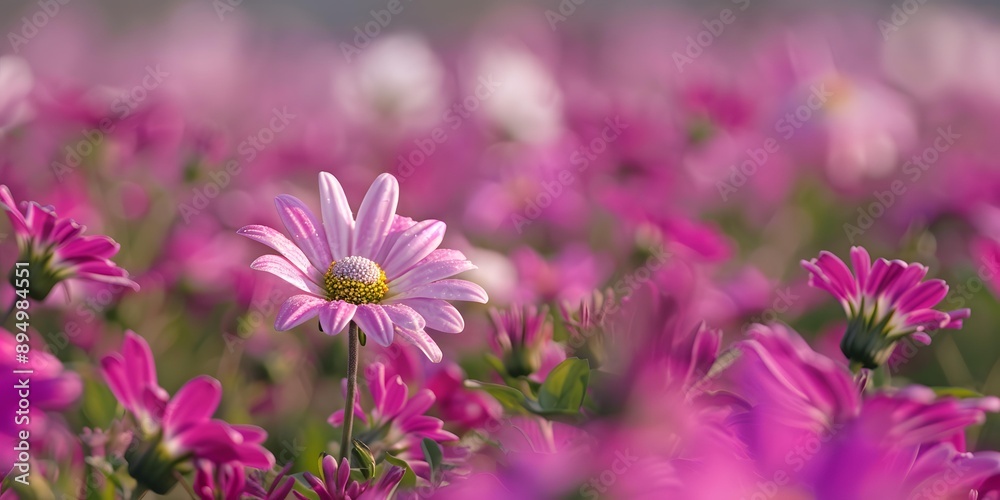 Obraz premium Closeup Of Pink Flowers In Bloom
