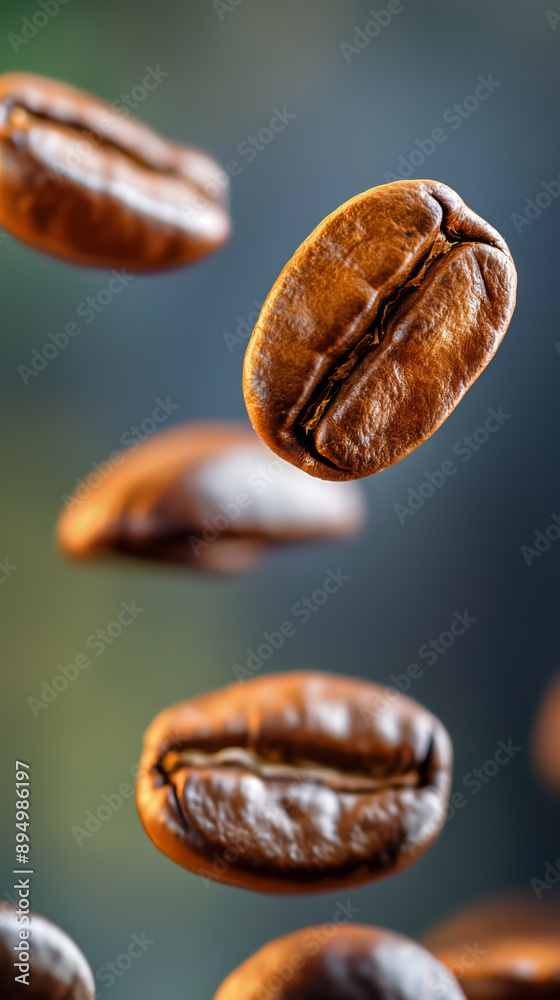Fototapeta premium Floating Coffee Beans