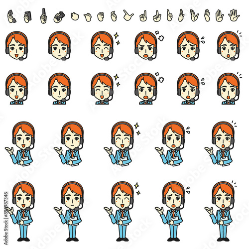 Illustration of a male operator