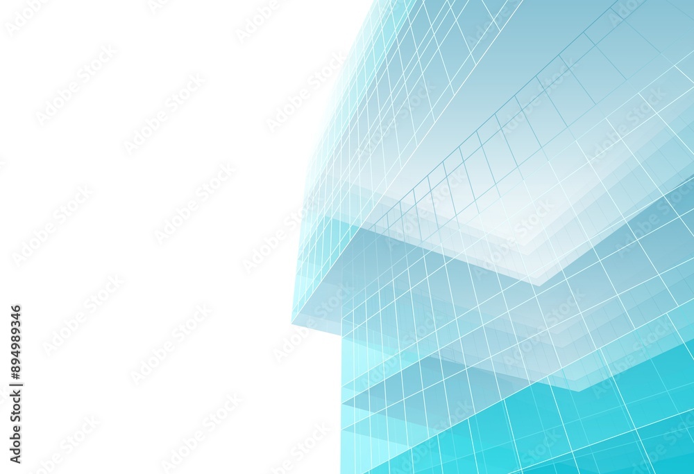 Modern building architectural 3d rendering 3d illustration Modern building architectural 3d rendering 3d illustration