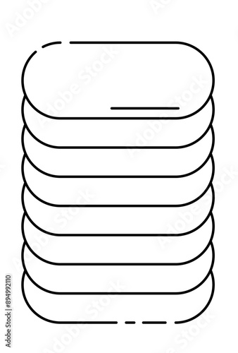 Server outline icon, vector server outline icon image, server symbol png image