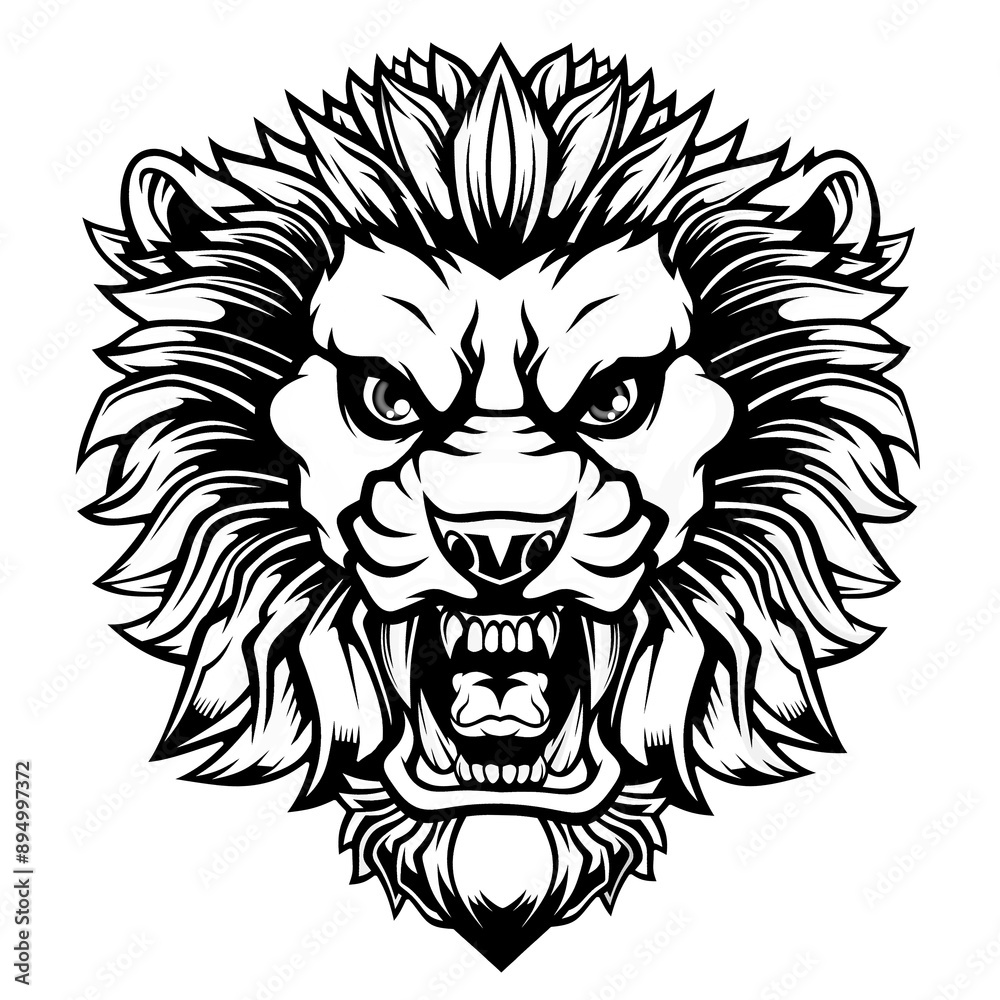 Obraz premium Lion Head Mascot. 
