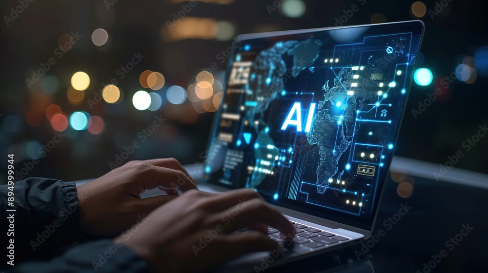 Businessman using Ai for Work Businessman using Ai for Work