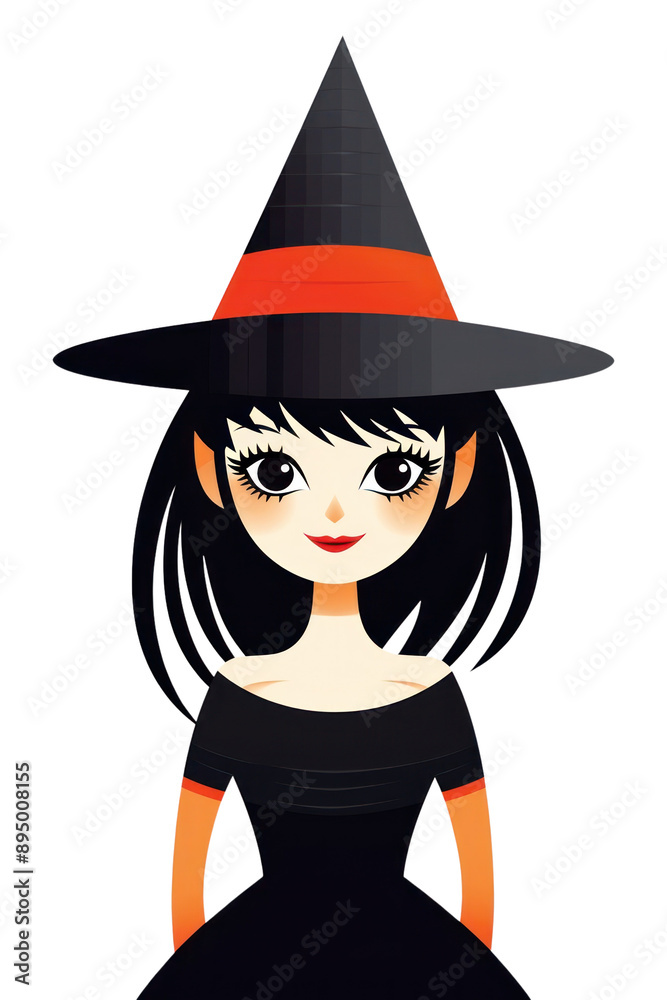 PNG Isolated a happy witch cartoon white background jack-o'-lantern. PNG Isolated a happy witch cartoon white background jack-o'-lantern.