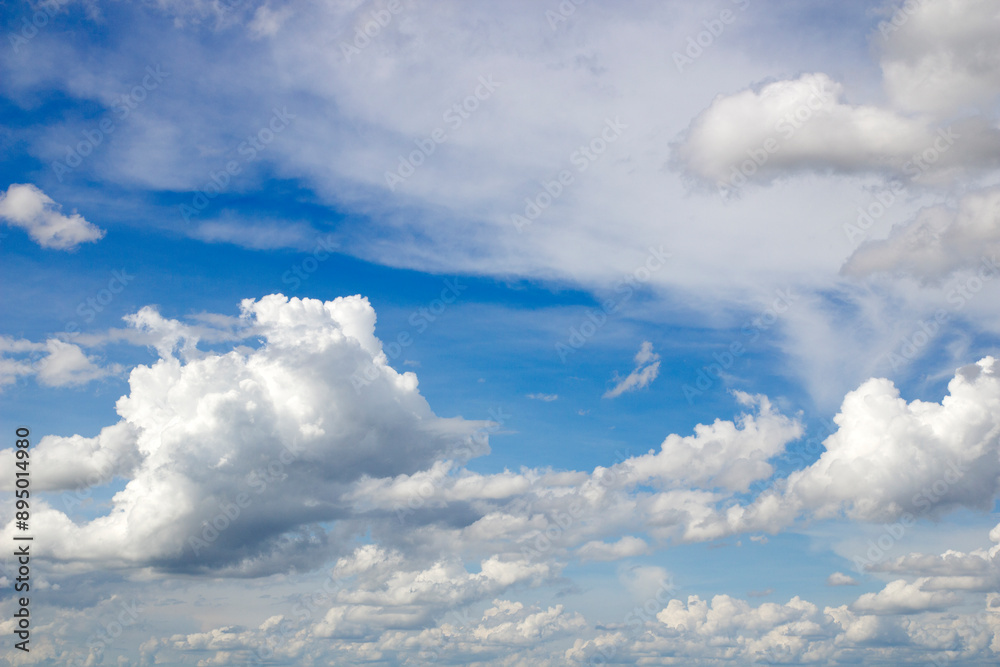 Fototapeta premium Beautiful blue sky clouds for background.