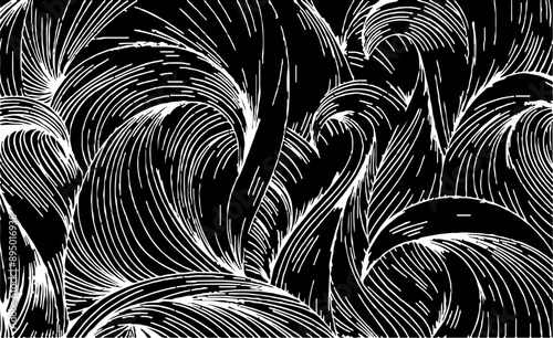 Vector brush sroke texture. Distressed uneven grunge background. Abstract distressed vector illustration. Overlay over any design to create interesting effect and depth. Black isolated on white. EPS10