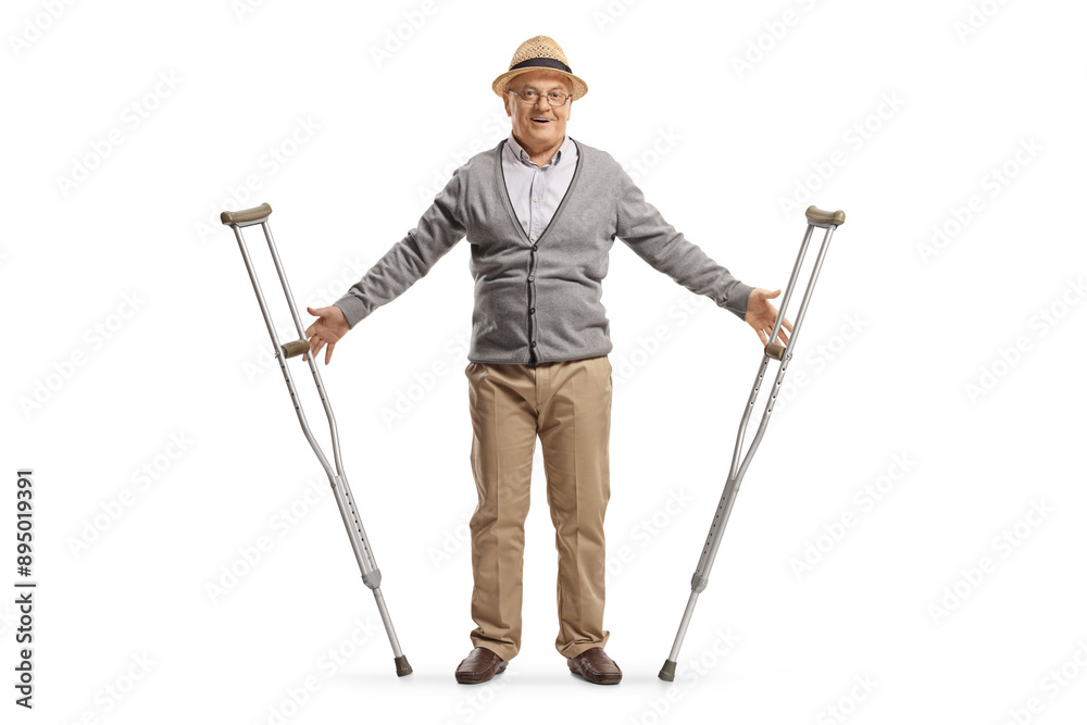 Elderly man sitting in a wheelchair Elderly man sitting in a wheelchair