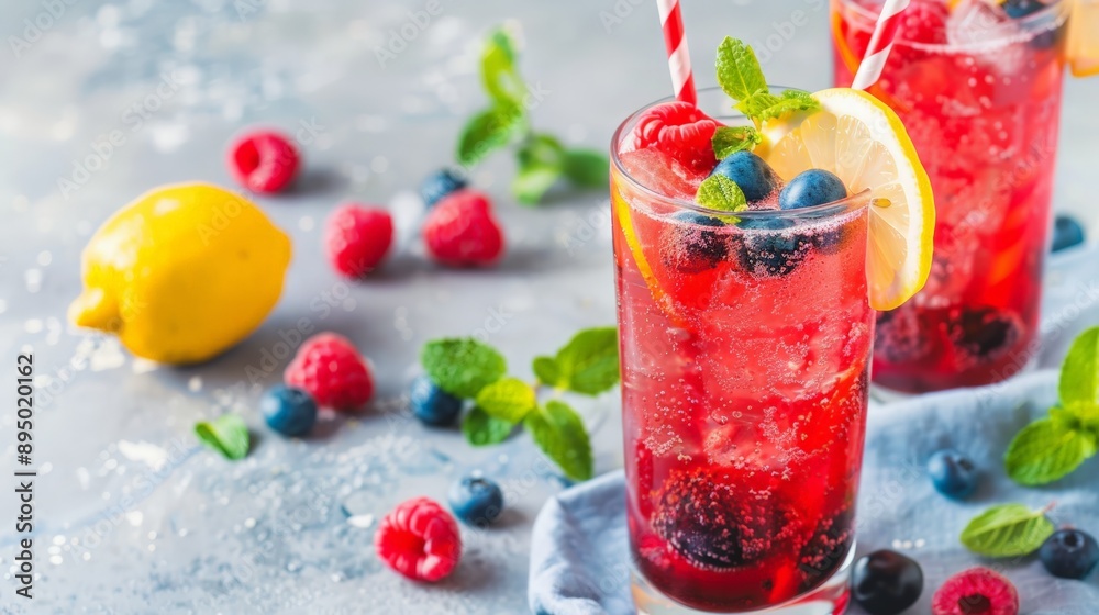 Refreshing Berry Lemonade with Mint Refreshing Berry Lemonade with Mint