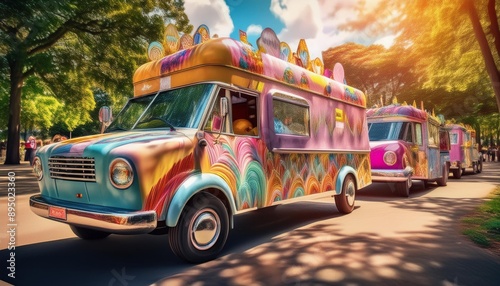 ice cream milkshake food truck