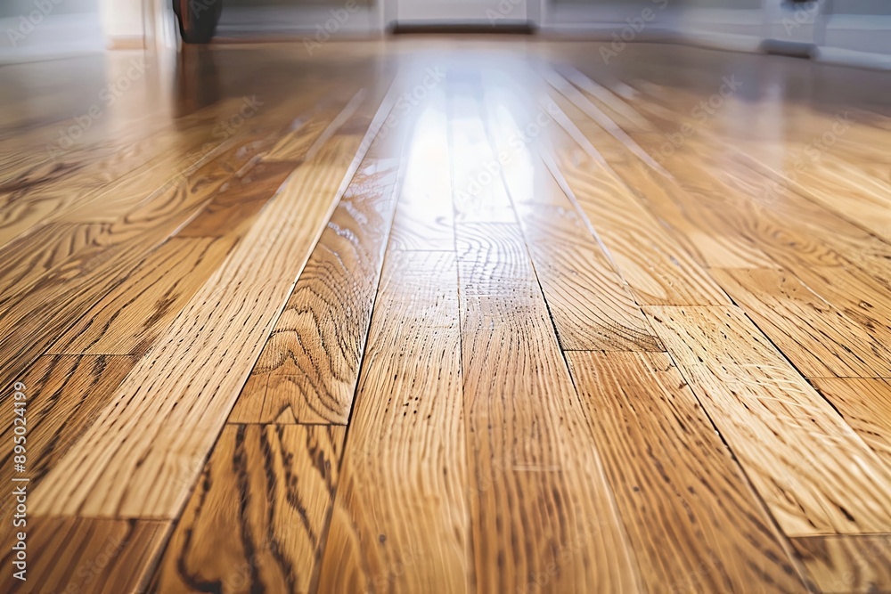 Close-Up View of a Hardwood Floor