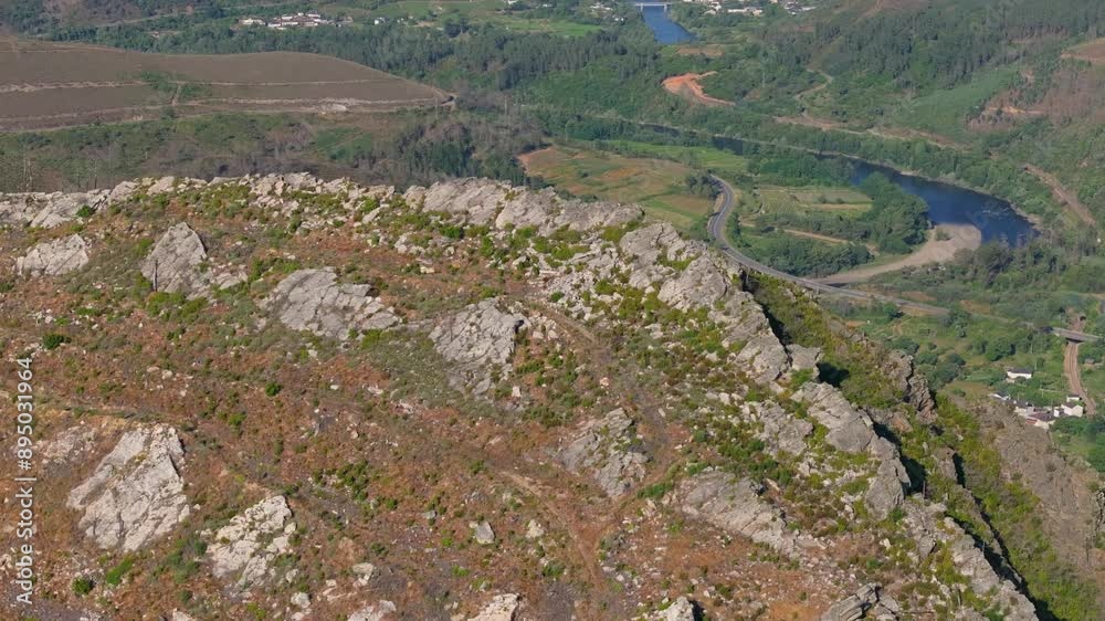 Rocky Mountain Landscape And Surroundings - Aerial Drone Shot