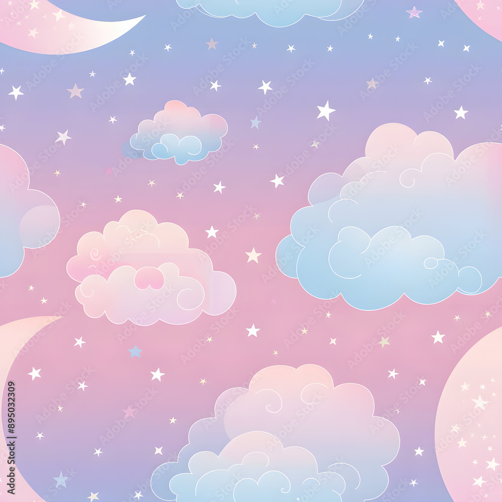 seamless pattern with clouds seamless pattern with clouds