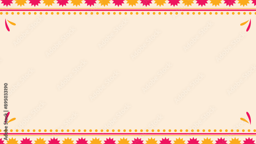 Mexican Pattern Border Design, Abstract Mexican Ornament Frame Background Vector Mexican Pattern Border Design, Abstract Mexican Ornament Frame Background Vector