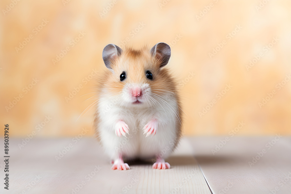 Playful and Inquisitive Dwarf Hamster Caught in a Moment Playful and Inquisitive Dwarf Hamster Caught in a Moment