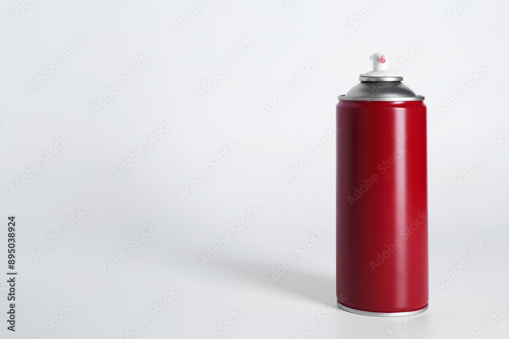 Can of spray paint on white background, space for text Can of spray paint on white background, space for text