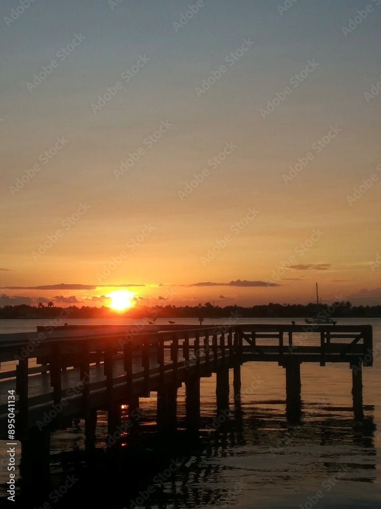 sunset at the pier sunset at the pier