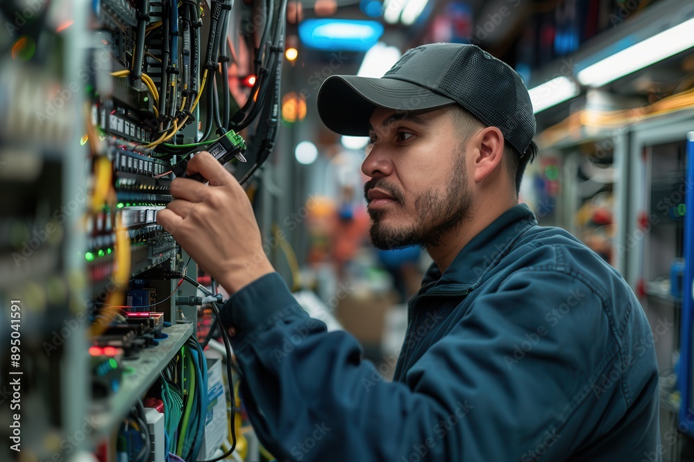 Dedicated IT Support Technician Providing Technical Assistance to Computer - Profile of Tech Industry Professional