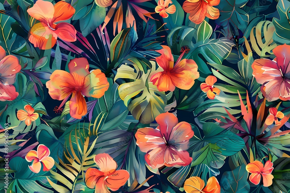 Tropical Floral Paradise Tropical Floral Paradise