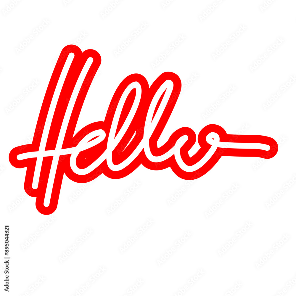 Hello lettering typography Hello lettering typography