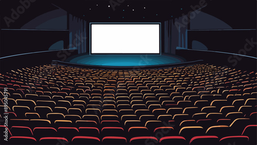 Realistic Cinema Auditorium Mockup