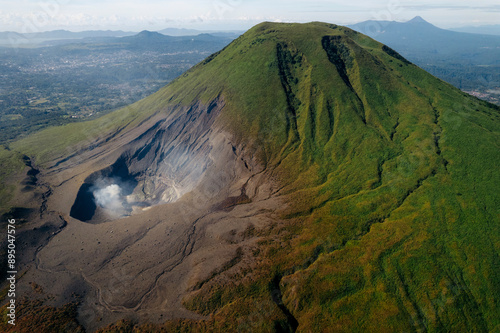 Mount Lokon with geothermal activity in North Sulawesi, Indonesia; Agotey, Mandolang, Minahasa Regency, North Sulawesi, Indonesia photo