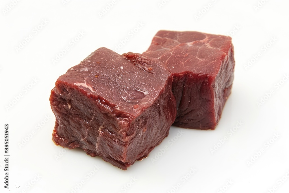 Cooked Cube Steak. Raw Organic Beef Cube Steaks on White Background in Market Setting Cooked Cube Steak. Raw Organic Beef Cube Steaks on White Background in Market Setting