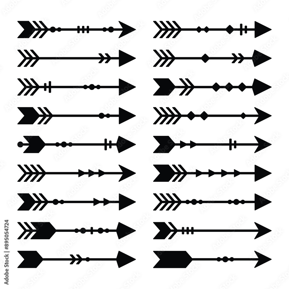 Set of arrow vector Set of arrow vector