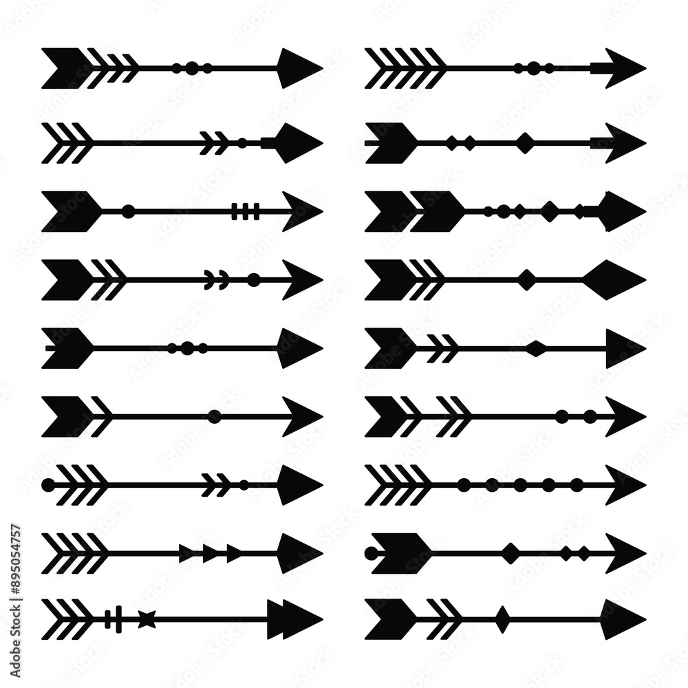 Set of arrow vector Set of arrow vector