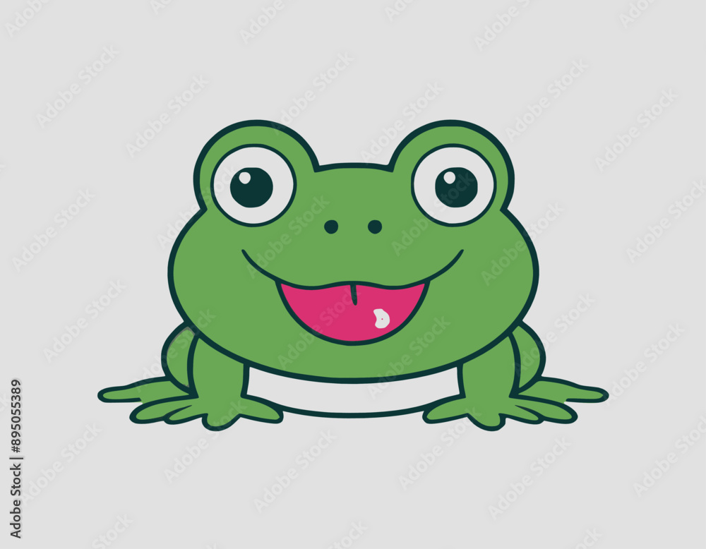 Cute Frog Vector Illustration - Cartoon Line Art Clipart Design
Cute Frog Vector Illustration - Cartoon Line Art Clipart Design