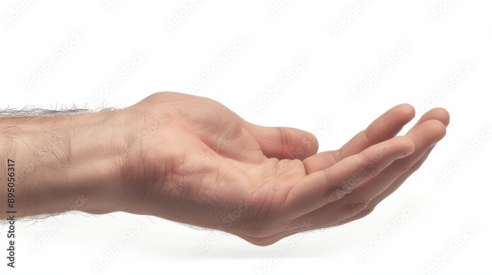 A hand is shown in a white background A hand is shown in a white background