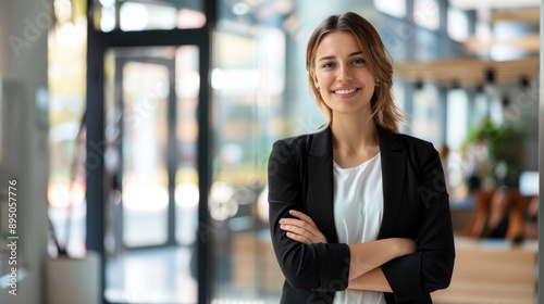 Director Of Sales. Attractive Female Business Leader With Arms Crossed, Looking at Camera