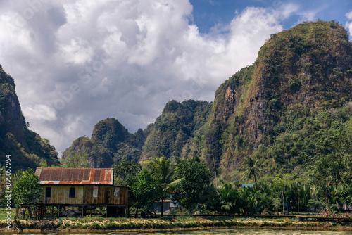 Wallpaper Mural Karst limestone region and Pute River at Rammang-Rammang, South Sulawesi, Indonesia; Rammang-Rammang, Bontoa, Maros Regency, South Sulawesi, Indonesia Torontodigital.ca