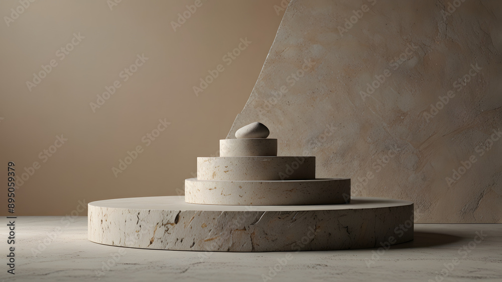 Product podium stone platform minimal 3D scene. Beauty product object presentation stage to some mockup composition stone platform.Abstract pedestal placement podium. Product podium stone platform minimal 3D scene. Beauty product object presentation stage to some mockup composition stone platform.Abstract pedestal placement podium.