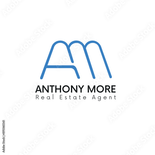 Logo monogram AM Real Estate Agent